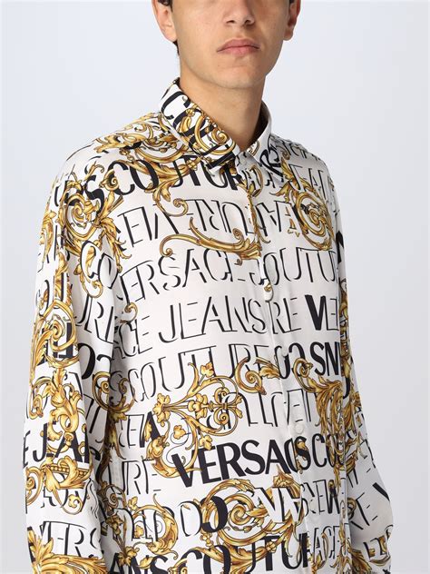 maglia versace uomo bianca|Maglieria Uomo Jeans Couture .